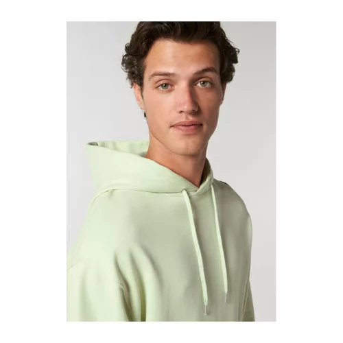 Slammer uniszex laza kapucnis pulóver (XS, Stem Green)