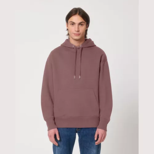 Slammer uniszex laza kapucnis pulóver (XL, Kaffa Coffee)