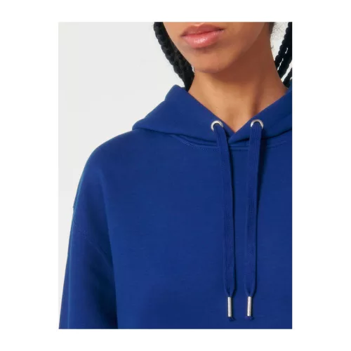 Slammer uniszex laza kapucnis pulóver (XL, Worker Blue)