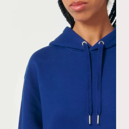 Slammer uniszex laza kapucnis pulóver (XL, Worker Blue)
