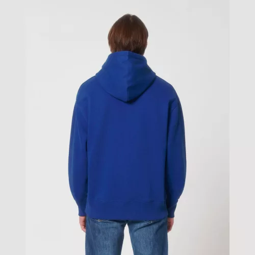 Slammer uniszex laza kapucnis pulóver (XS, Worker Blue)