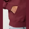 Slammer uniszex laza kapucnis pulóver (L, Burgundy)