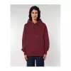 Slammer uniszex laza kapucnis pulóver (L, Burgundy)