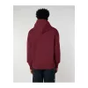 Slammer uniszex laza kapucnis pulóver (M, Burgundy)