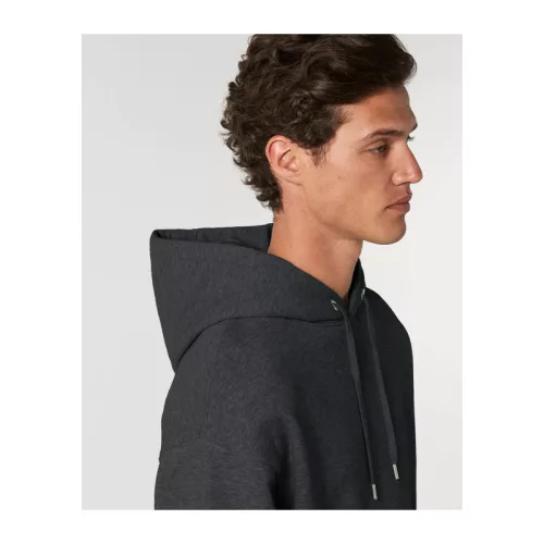 Slammer uniszex laza kapucnis pulóver (2XS, Dark Heather Grey)