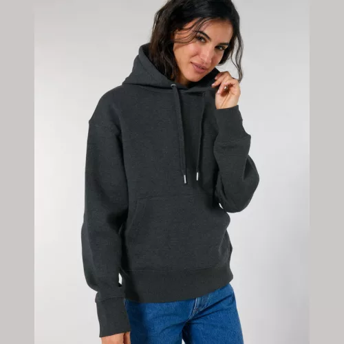 Slammer uniszex laza kapucnis pulóver (3XL, Dark Heather Grey)