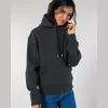Slammer uniszex laza kapucnis pulóver (XS, Dark Heather Grey)