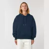 Slammer uniszex laza kapucnis pulóver (XL, French Navy)