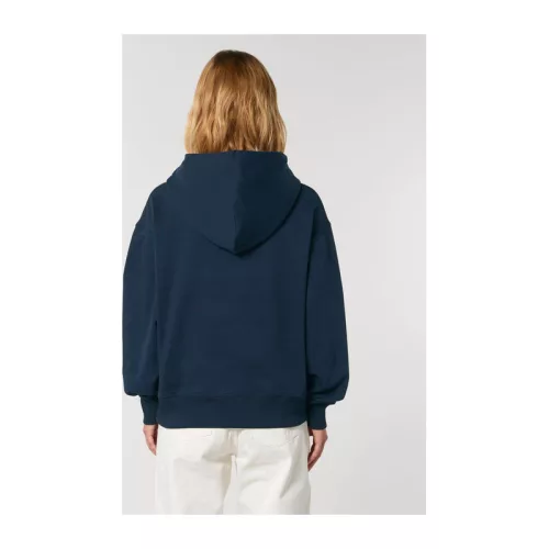 Slammer uniszex laza kapucnis pulóver (XL, French Navy)