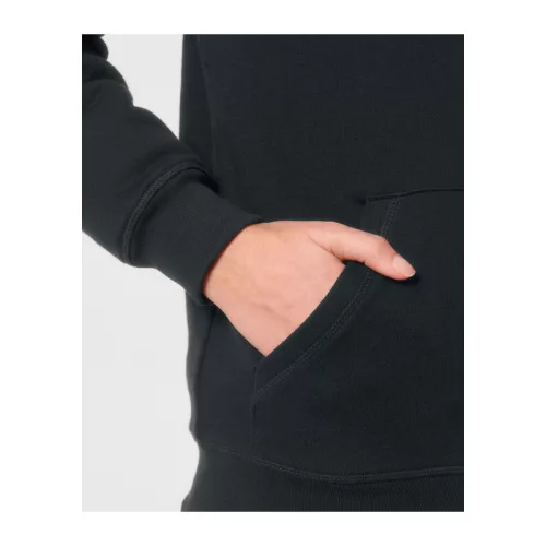 Hygger Sherpa uniszex cipzáros kapucnis pulóver (M, Black)