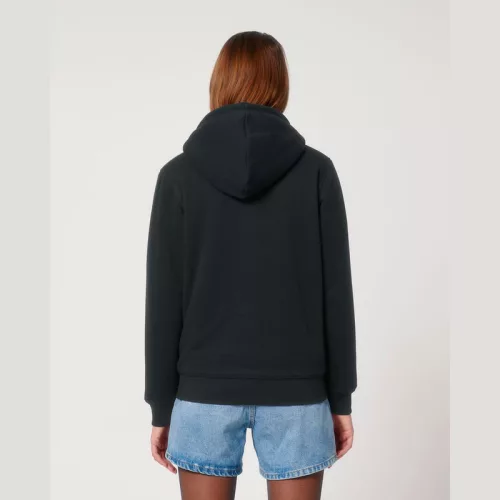 Hygger Sherpa uniszex cipzáros kapucnis pulóver (M, Black)