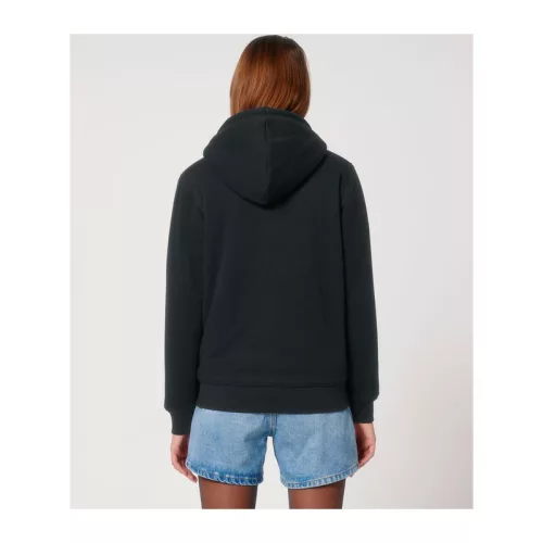 Hygger Sherpa uniszex cipzáros kapucnis pulóver (3XL, Black)