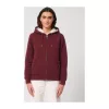 Hygger Sherpa uniszex cipzáros kapucnis pulóver (3XL, Burgundy)