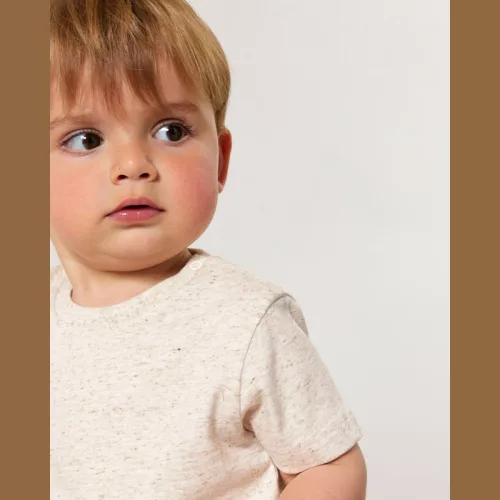 Baby Creatorbabies póló (0-6 m/56-68cm, Eco Heather)