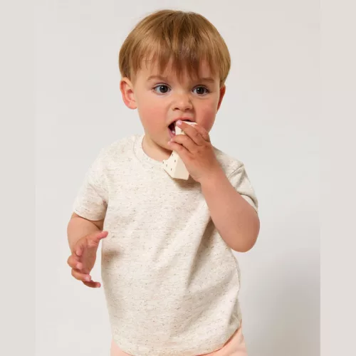 Baby Creatorbabies póló (0-6 m/56-68cm, Eco Heather)