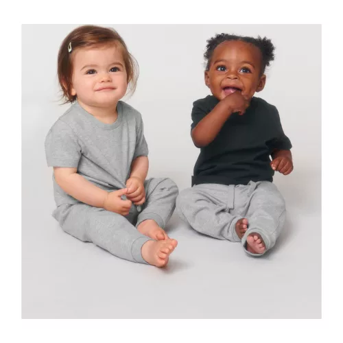 Baby Creatorbabies póló (0-6 m/56-68cm, Heather Grey)