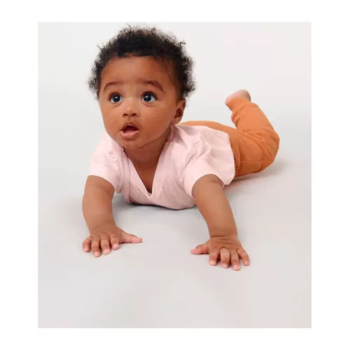 Baby Creatorbabies póló (0-6 m/56-68cm, Cream Heather Pink)