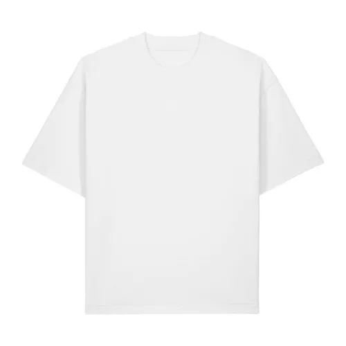 Ikonikus, közepesen vastag uniszex lezser póló (L, White)