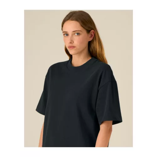 Ikonikus, közepesen vastag uniszex lezser póló (2XL, Black)