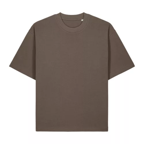 Ikonikus, közepesen vastag uniszex lezser póló (3XL, Mocha)