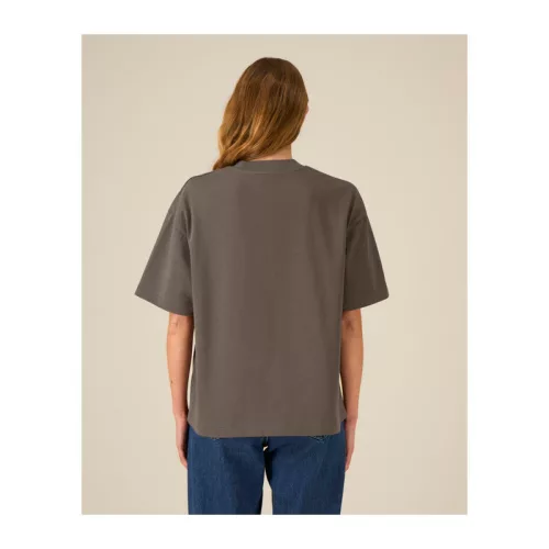 Ikonikus, közepesen vastag uniszex lezser póló (3XL, Mocha)