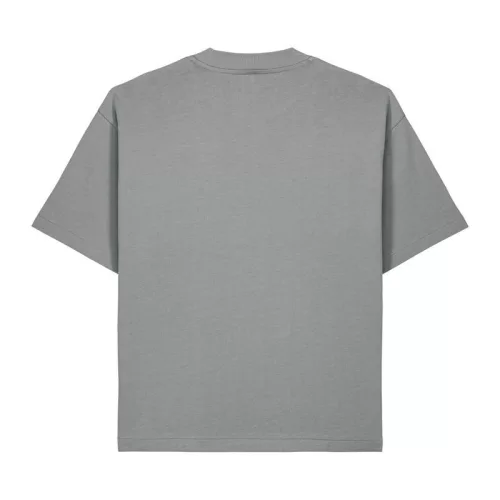 Ikonikus, közepesen vastag uniszex lezser póló (M, Heather Grey)