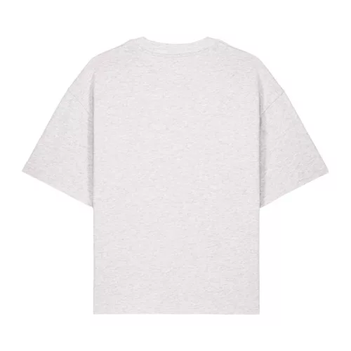 Ikonikus, közepesen vastag uniszex lezser póló (2XS, Cool Heather Grey)