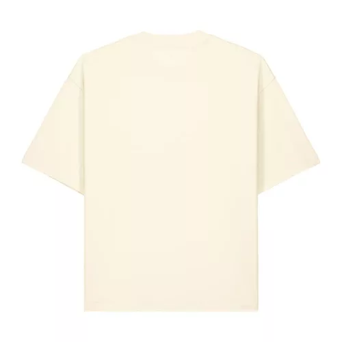 Ikonikus, közepesen vastag uniszex lezser póló (3XL, Cream)