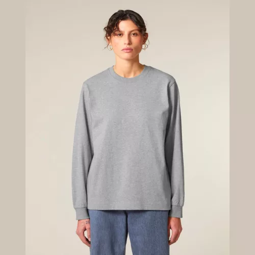 Freestyler hosszú ujjú póló (L, Heather Grey)