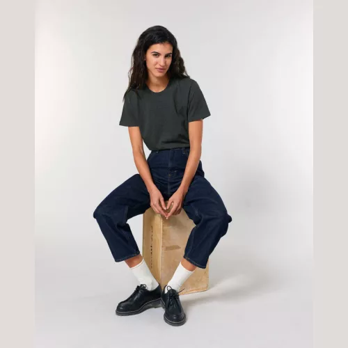 Rocker Tubular uniszex póló (L, Dark Heather Grey)