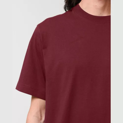 Freestyler uniszex nehézsúlyú póló (L, Burgundy)