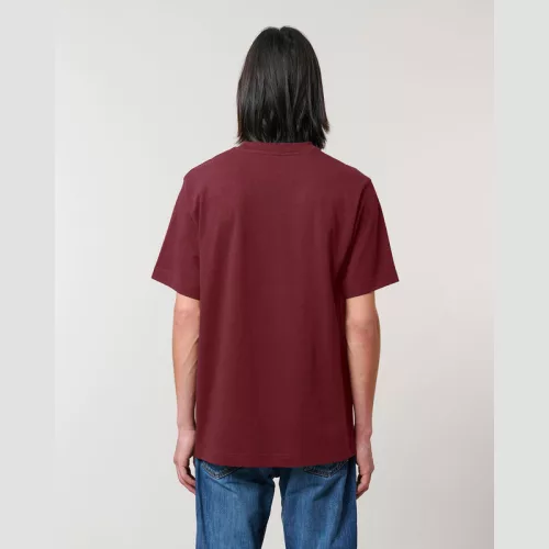 Freestyler uniszex nehézsúlyú póló (L, Burgundy)