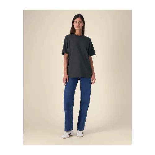 Freestyler uniszex nehézsúlyú póló (S, Dark Heather Grey)