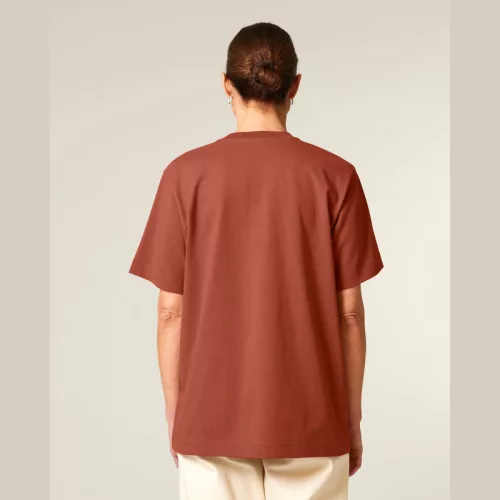 Freestyler uniszex nehézsúlyú póló (L, Heritage Brown)
