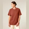 Freestyler uniszex nehézsúlyú póló (L, Heritage Brown)
