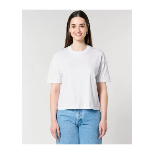 Stella Nova női boxy póló (M, White)