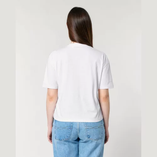 Stella Nova női boxy póló (XL, White)