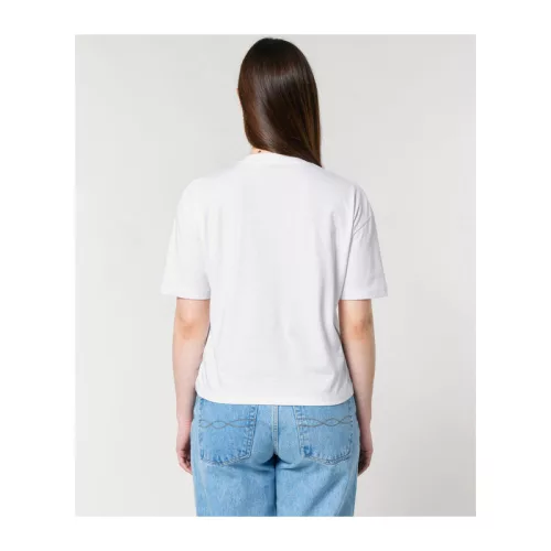 Stella Nova női boxy póló (XS, White)