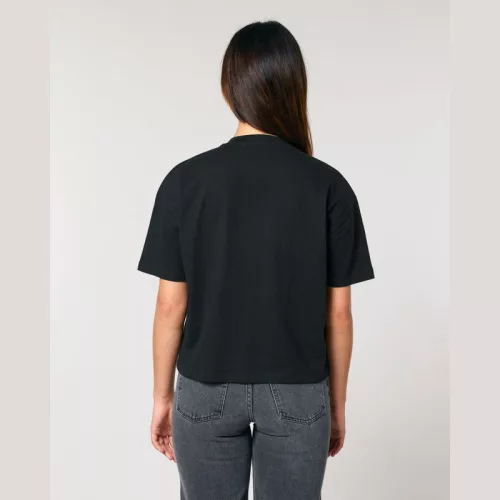 Stella Nova női boxy póló (L, Black)