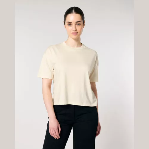Stella Nova női boxy póló (XS, Natural Raw)