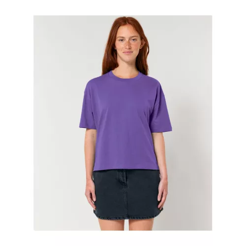 Stella Nova női boxy póló (S, Purple Love)