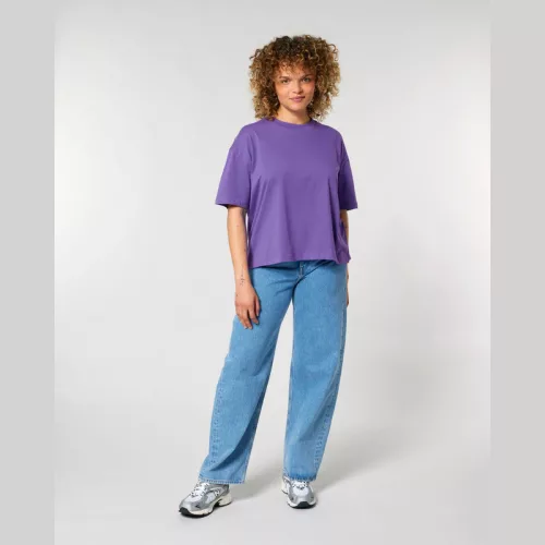 Stella Nova női boxy póló (2XL, Purple Love)