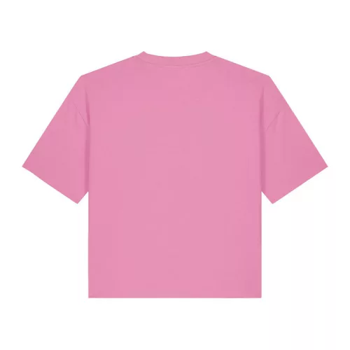 Stella Nova női boxy póló (L, Bubble Pink)