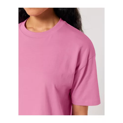 Stella Nova női boxy póló (L, Bubble Pink)