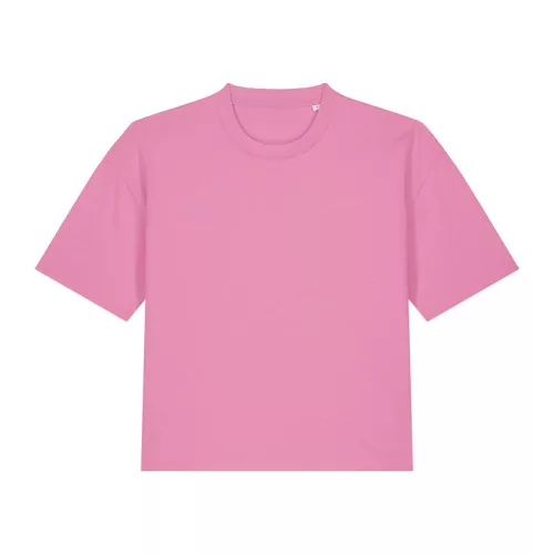 Stella Nova női boxy póló (S, Bubble Pink)