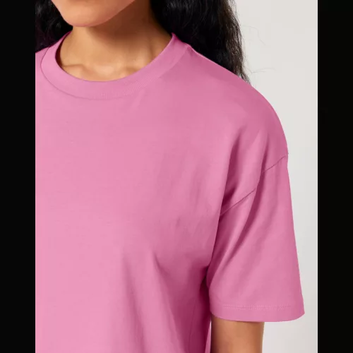 Stella Nova női boxy póló (S, Bubble Pink)