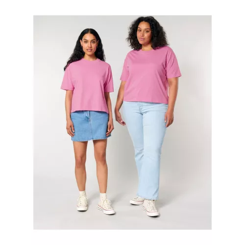 Stella Nova női boxy póló (2XL, Bubble Pink)