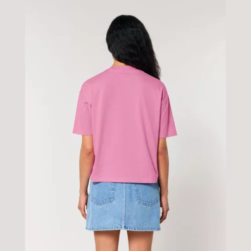 Stella Nova női boxy póló (2XL, Bubble Pink)