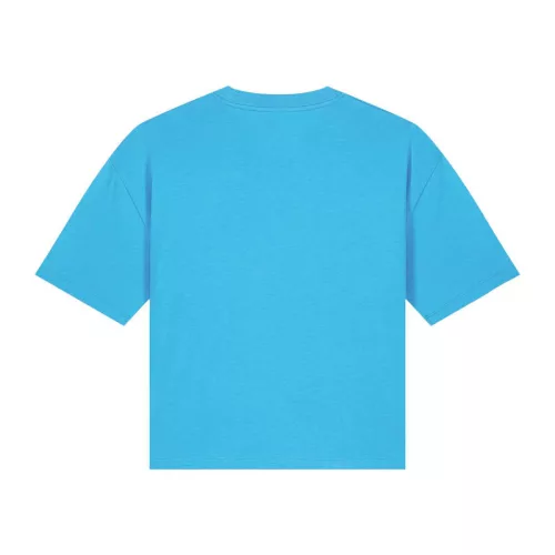 Stella Nova női boxy póló (XS, Aqua Blue)
