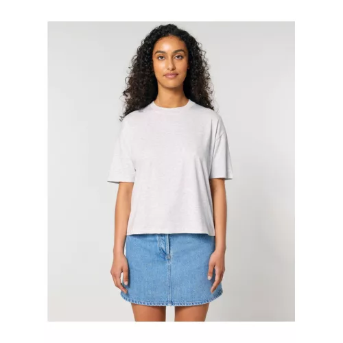 Stella Nova női boxy póló (S, Cool Heather Grey)